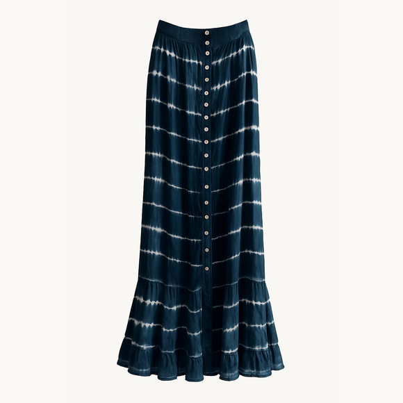 Tiara Dresses & Skirts - Tiara Blue and White Maxi Skirt